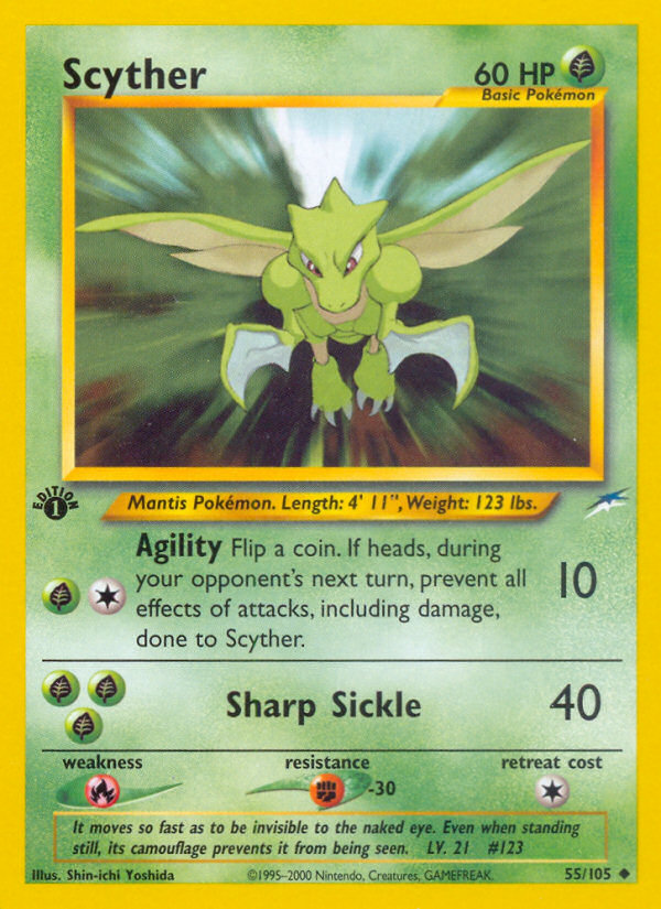 Scyther (55/105) [Neo Destiny 1st Edition] | Galaxy Games LLC