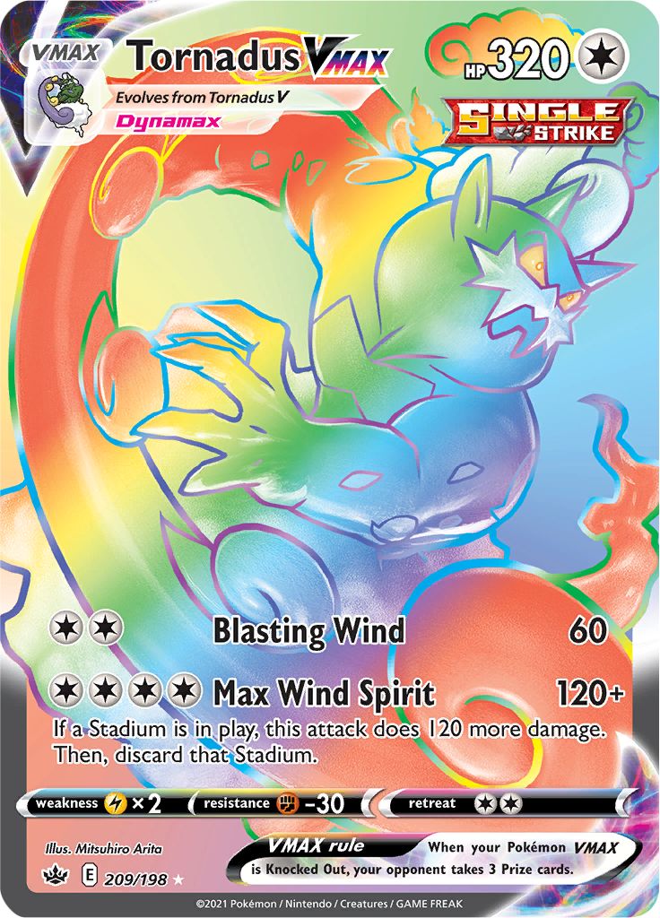 Tornadus VMAX (209/198) [Sword & Shield: Chilling Reign] | Galaxy Games LLC