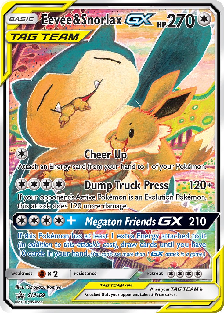 Eevee & Snorlax GX (SM169) [Sun & Moon: Black Star Promos] | Galaxy Games LLC