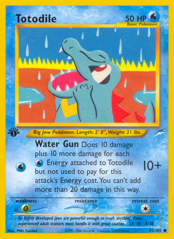 Totodile (85/105) [Neo Destiny 1st Edition] | Galaxy Games LLC