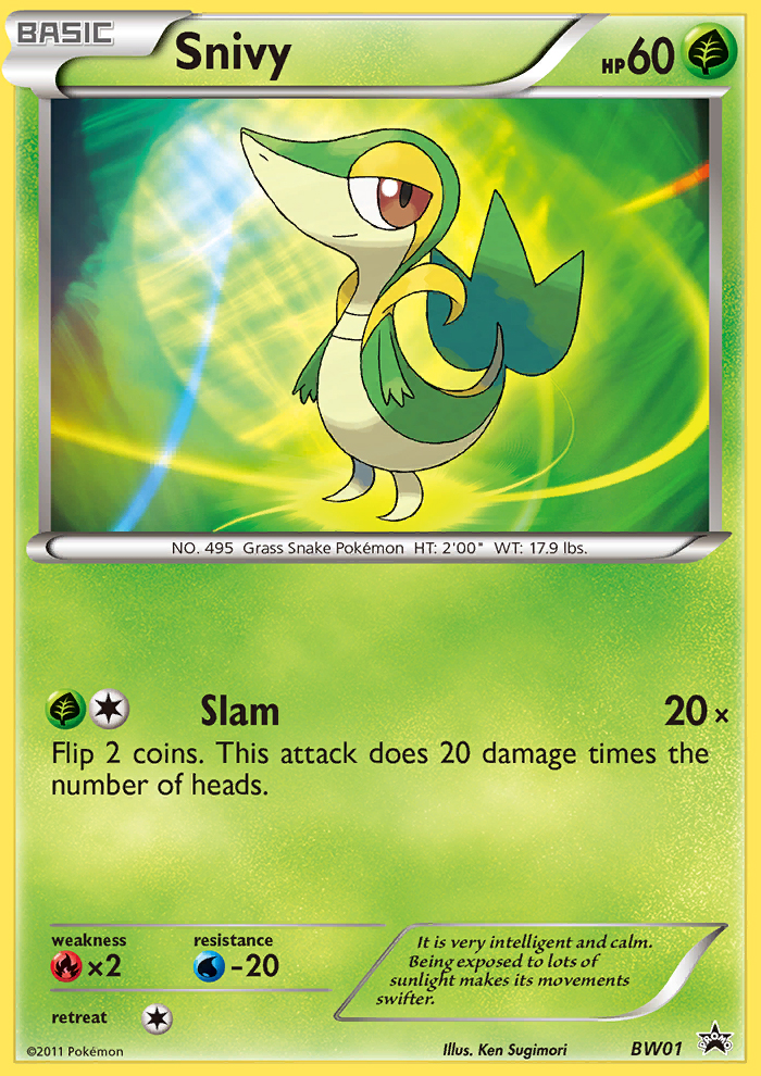 Snivy (BW01) [Black & White: Black Star Promos] | Galaxy Games LLC