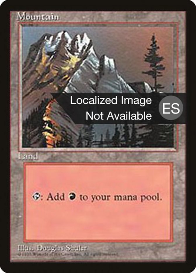 Mountain (A) [Fourth Edition (Foreign Black Border)] | Galaxy Games LLC