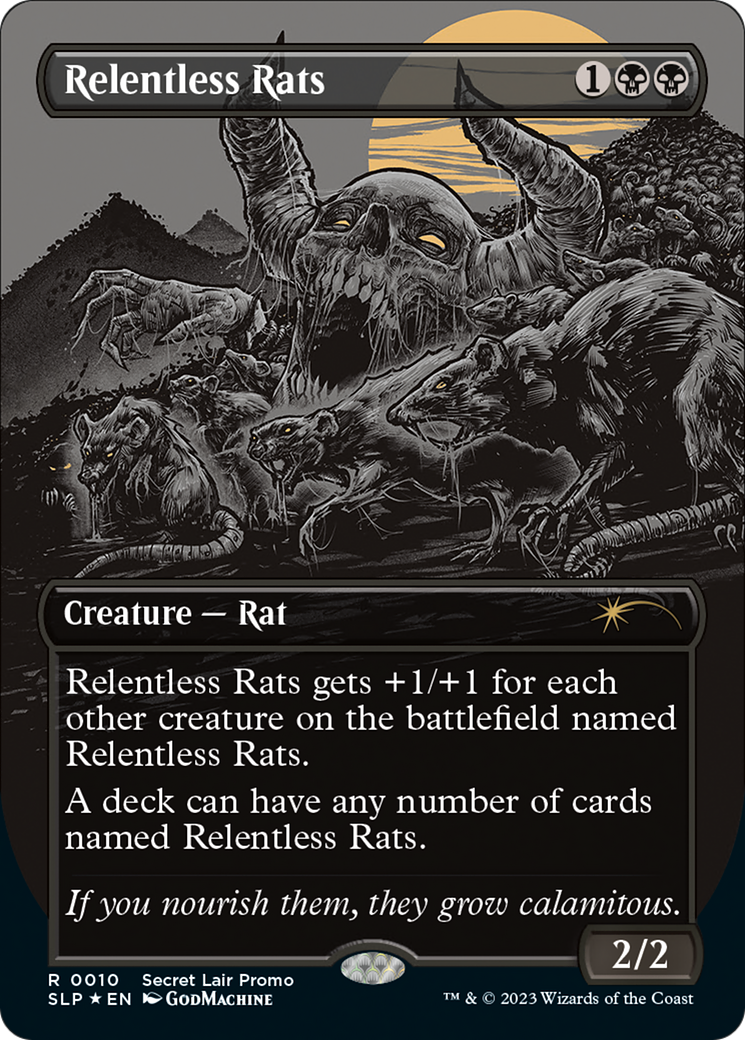 Relentless Rats (Borderless) [Secret Lair Showdown] | Galaxy Games LLC