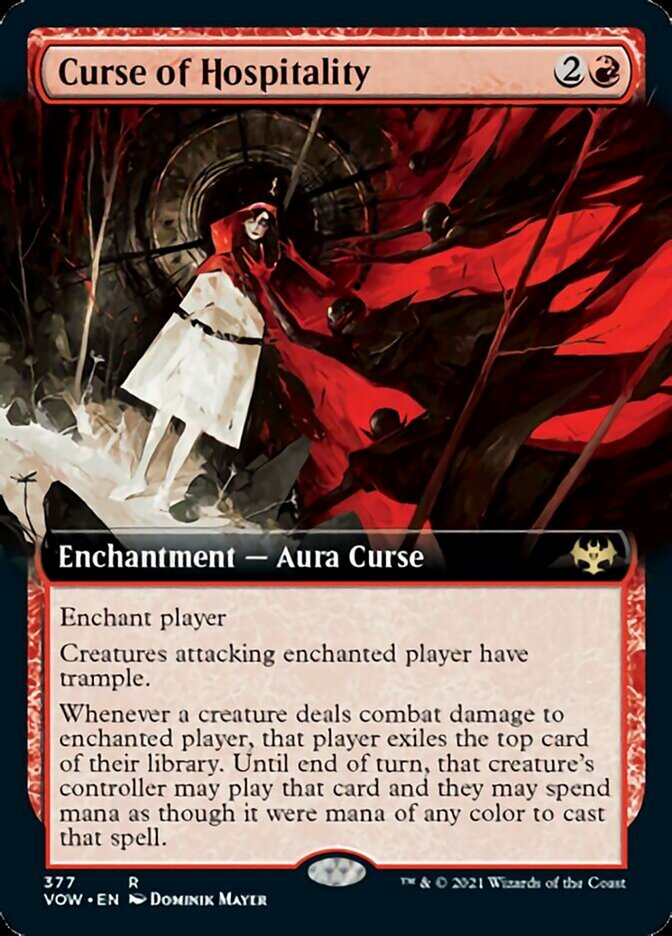 Curse of Hospitality (Extended Art) [Innistrad: Crimson Vow] | Galaxy Games LLC