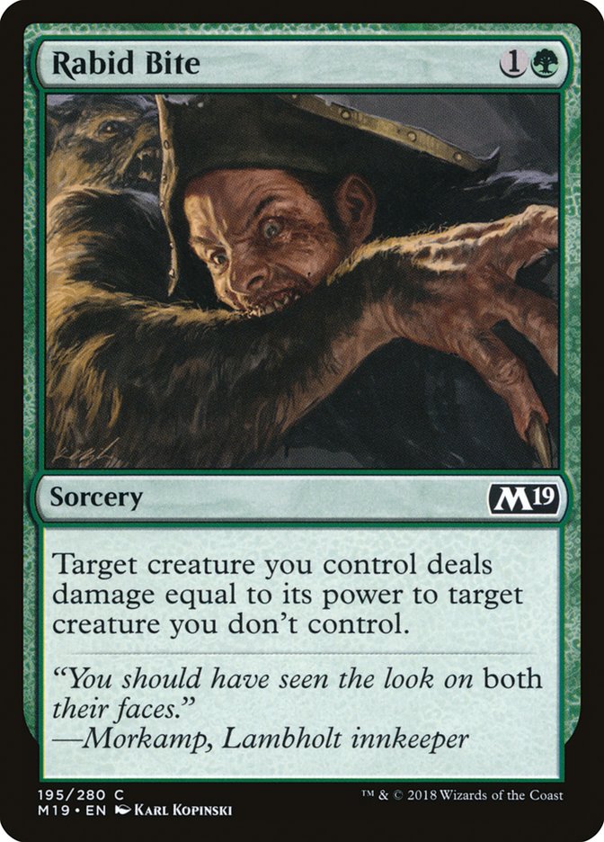 Rabid Bite [Core Set 2019] | Galaxy Games LLC