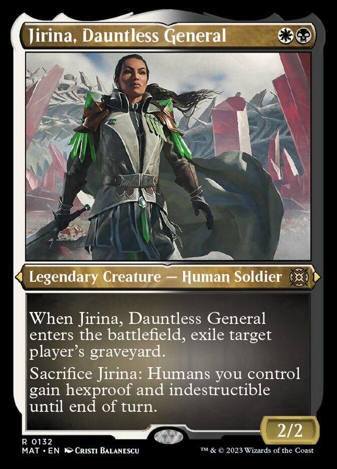 Jirina, Dauntless General (Foil Etched) [March of the Machine: The Aftermath] | Galaxy Games LLC