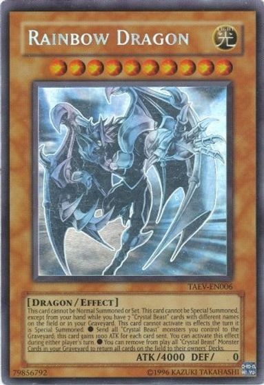 Rainbow Dragon (Chaos Neos Misprint) [TAEV-EN006] Ghost Rare | Galaxy Games LLC