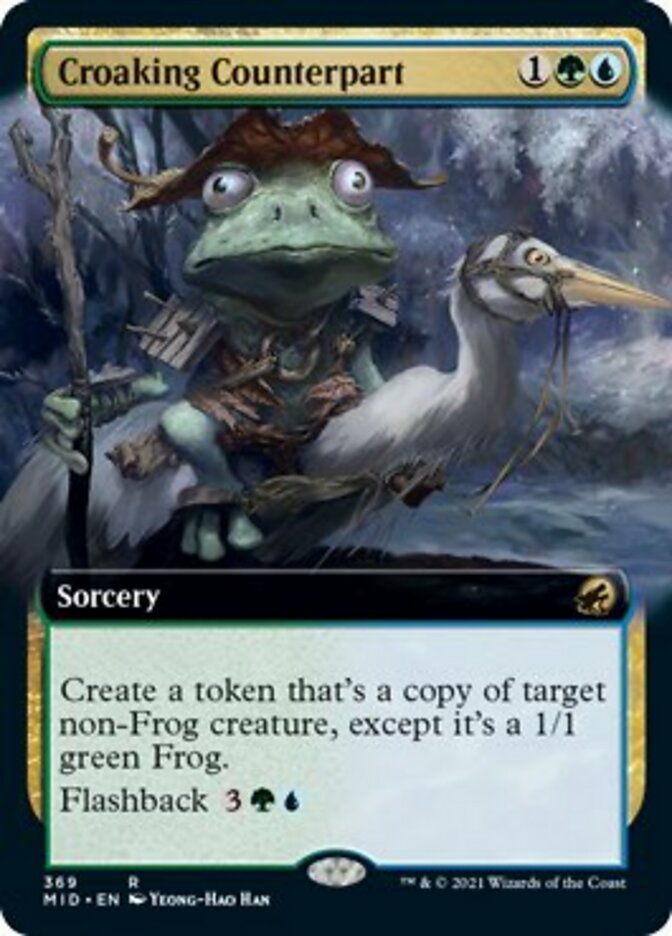 Croaking Counterpart (Extended Art) [Innistrad: Midnight Hunt] | Galaxy Games LLC