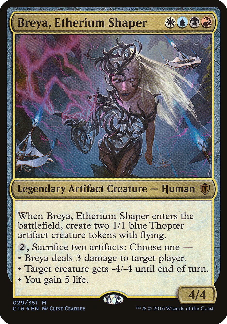 Breya, Etherium Shaper (Oversized) [Commander 2016 Oversized] | Galaxy Games LLC