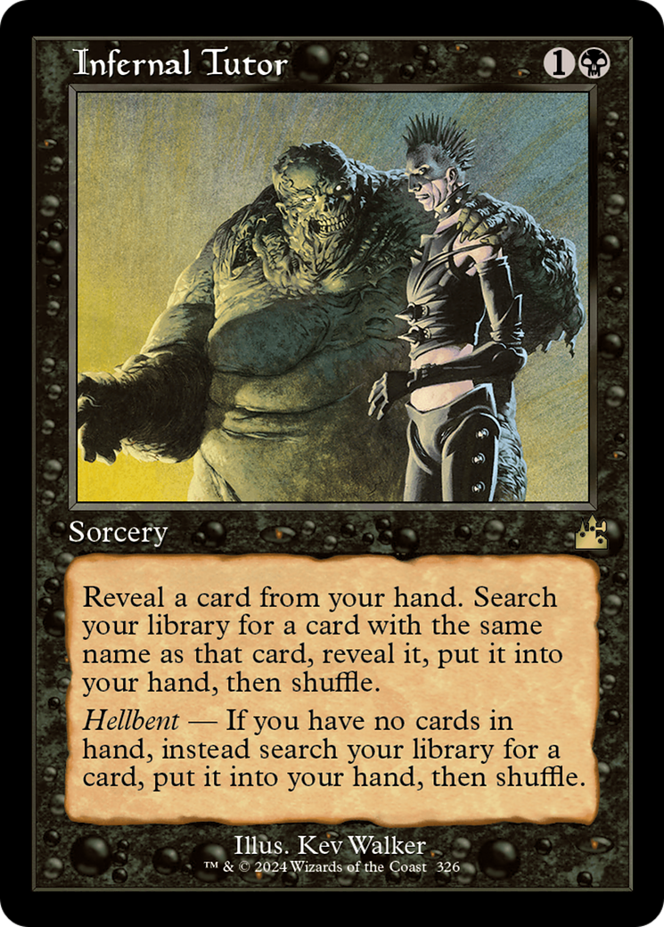 Infernal Tutor (Retro Frame) [Ravnica Remastered] | Galaxy Games LLC