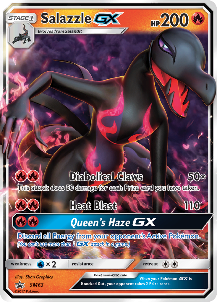 Salazzle GX (SM63) [Sun & Moon: Black Star Promos] | Galaxy Games LLC