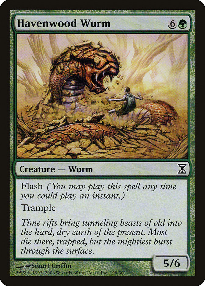 Havenwood Wurm [Time Spiral] | Galaxy Games LLC