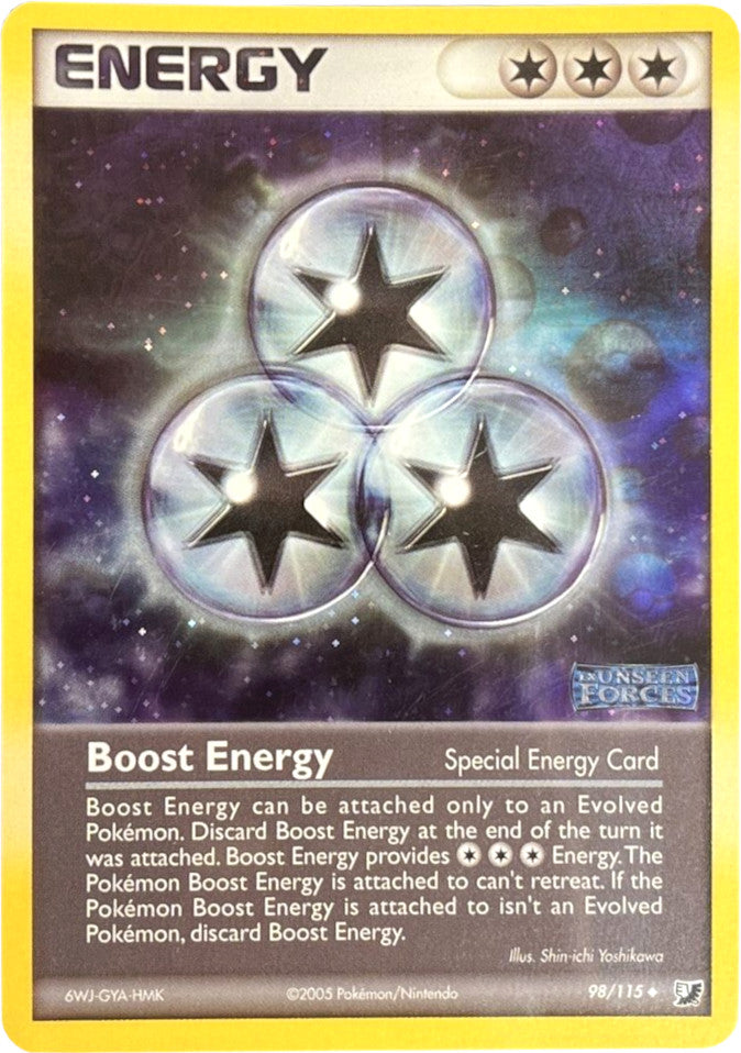 Boost Energy (98/115) (Stamped) [EX: Unseen Forces] | Galaxy Games LLC
