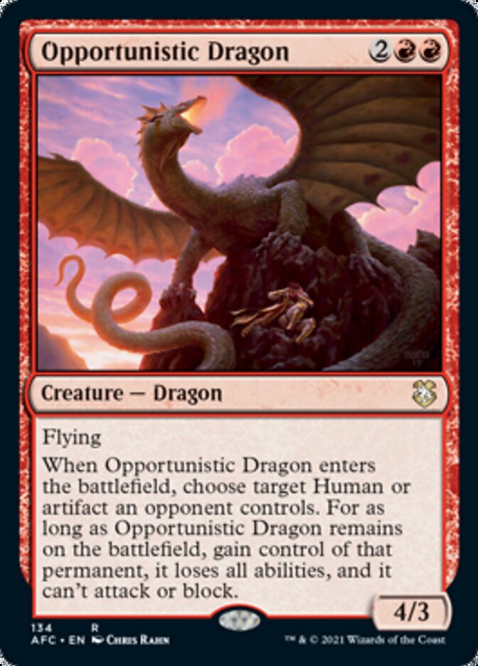 Opportunistic Dragon [Dungeons & Dragons: Adventures in the Forgotten Realms Commander] | Galaxy Games LLC