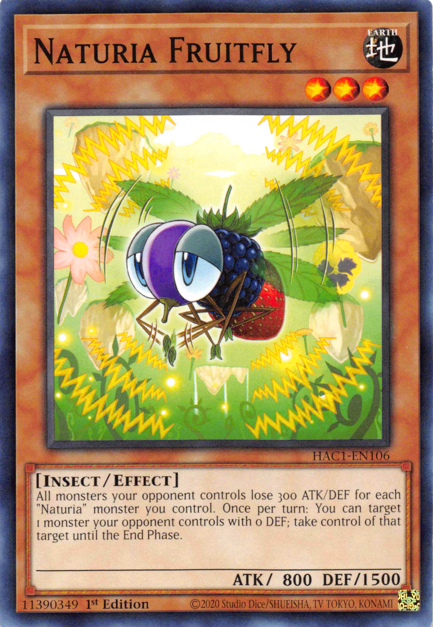 Naturia Fruitfly [HAC1-EN106] Common | Galaxy Games LLC