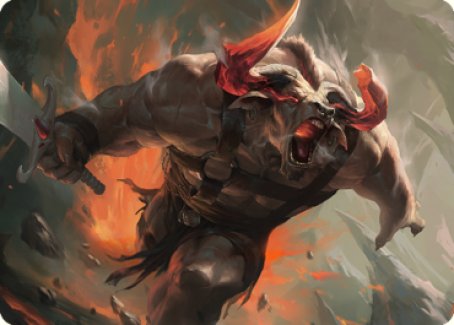 Furious Bellow Art Card [Dominaria United Art Series] | Galaxy Games LLC