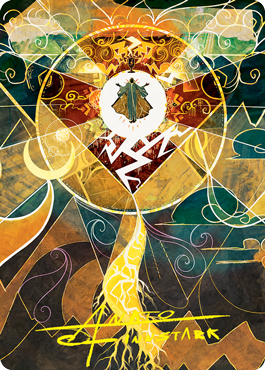 Lightning Bolt Art Card (Gold-Stamped Signature) [Strixhaven: School of Mages Art Series] | Galaxy Games LLC