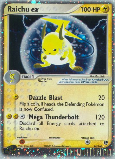 Raichu ex (98/100) [EX: Sandstorm] | Galaxy Games LLC