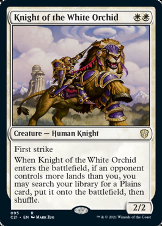 Knight of the White Orchid [Commander 2021] | Galaxy Games LLC