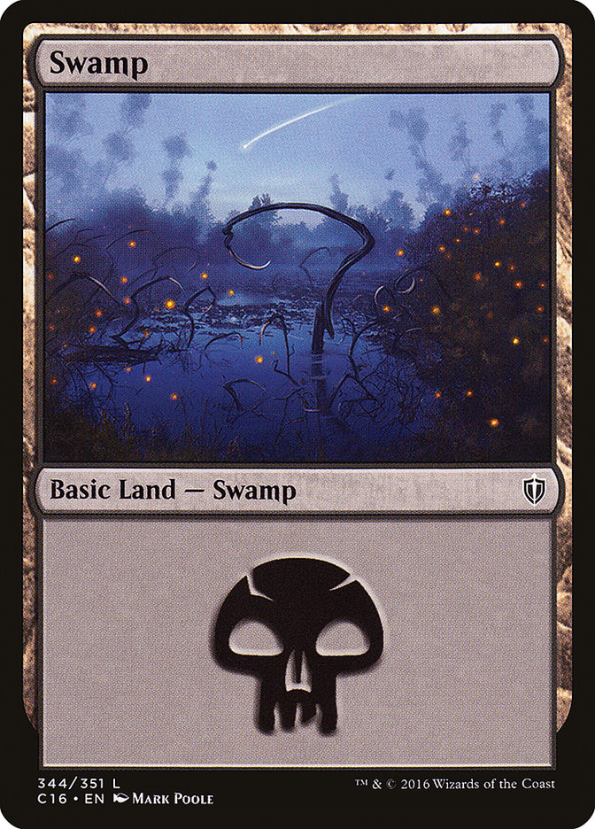 Swamp (344) [Commander 2016] | Galaxy Games LLC