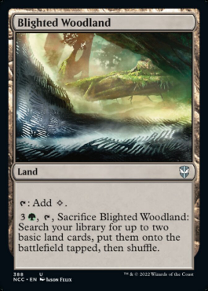 Blighted Woodland [Streets of New Capenna Commander] | Galaxy Games LLC