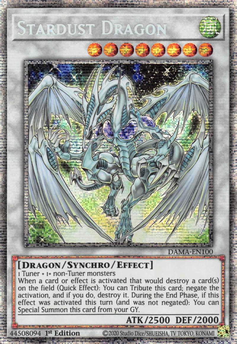 Stardust Dragon [DAMA-EN100] Starlight Rare | Galaxy Games LLC