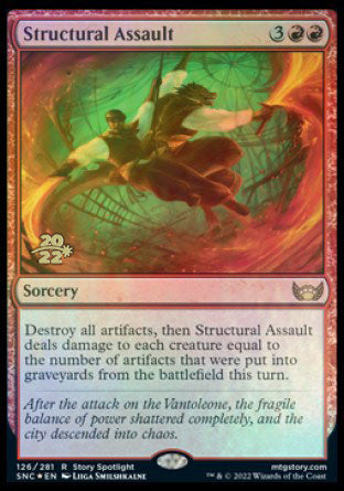 Structural Assault [Streets of New Capenna Prerelease Promos] | Galaxy Games LLC