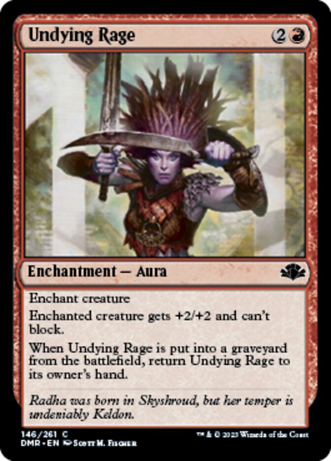 Undying Rage [Dominaria Remastered] | Galaxy Games LLC