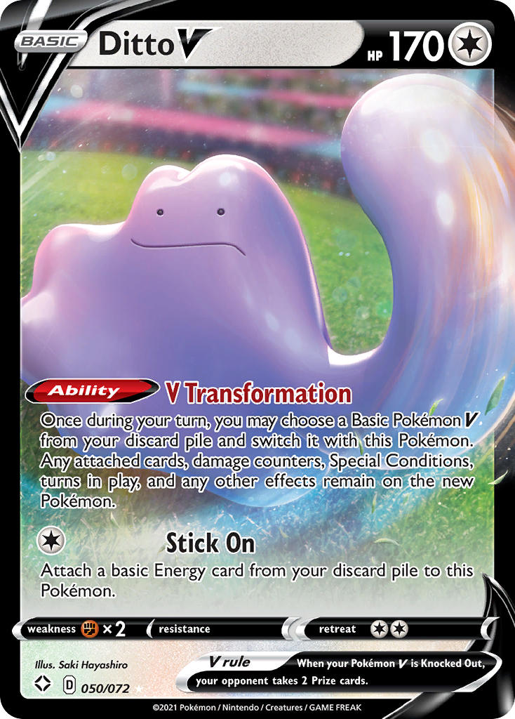 Ditto V (050/072) [Sword & Shield: Shining Fates] | Galaxy Games LLC