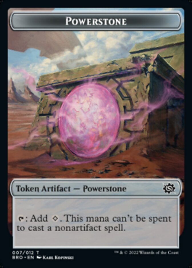 Powerstone // Elemental Double-Sided Token [The Brothers' War Tokens] | Galaxy Games LLC