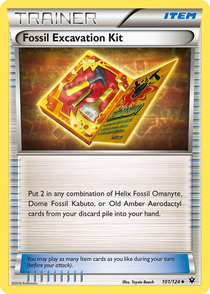 Fossil Excavation Kit (101/124) [XY: Fates Collide] | Galaxy Games LLC