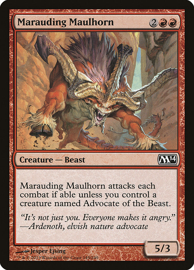 Marauding Maulhorn [Magic 2014] | Galaxy Games LLC