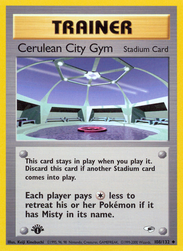 Cerulean City Gym (108/132) [Gym Heroes 1st Edition] | Galaxy Games LLC