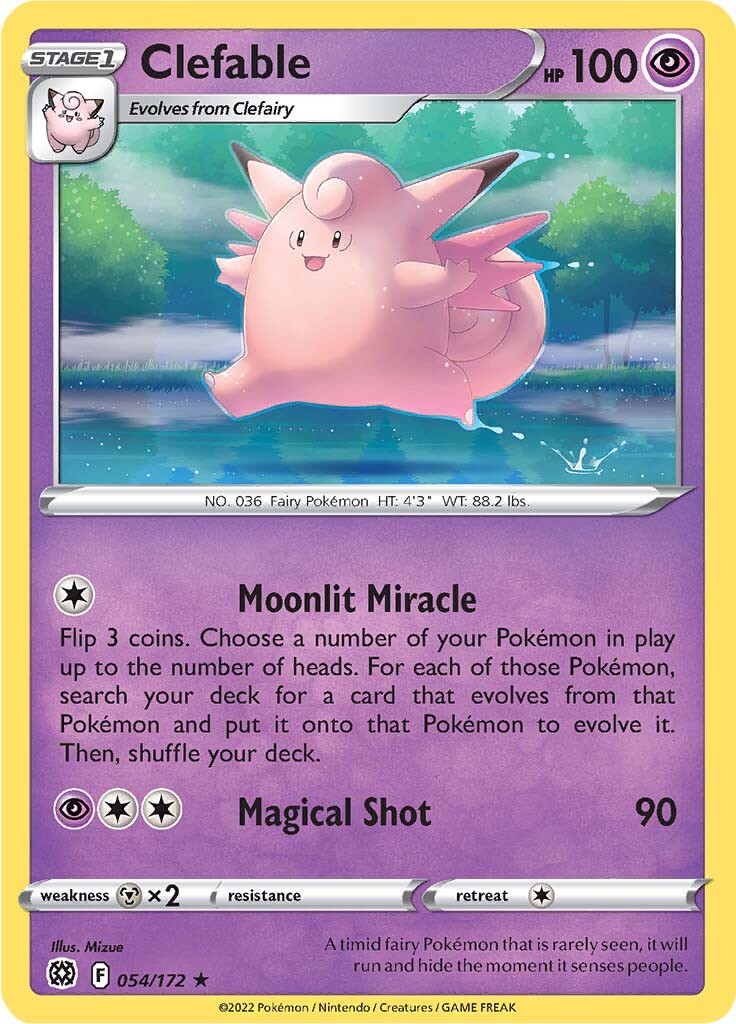 Clefable (054/172) [Sword & Shield: Brilliant Stars] | Galaxy Games LLC