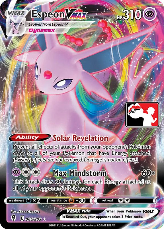 Espeon VMAX (065/203) [Prize Pack Series One] | Galaxy Games LLC