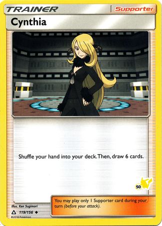 Cynthia (119/156) (Pikachu Stamp #50) [Battle Academy 2020] | Galaxy Games LLC