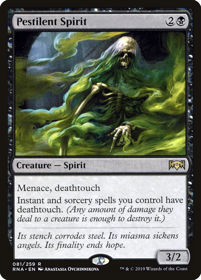 Pestilent Spirit [Ravnica Allegiance] | Galaxy Games LLC