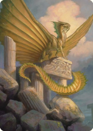 Ancient Gold Dragon Art Card (05) [Commander Legends: Battle for Baldur's Gate Art Series] | Galaxy Games LLC