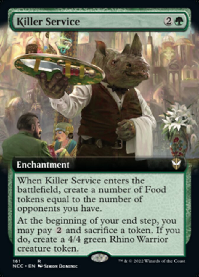 Killer Service (Extended Art) [Streets of New Capenna Commander] | Galaxy Games LLC