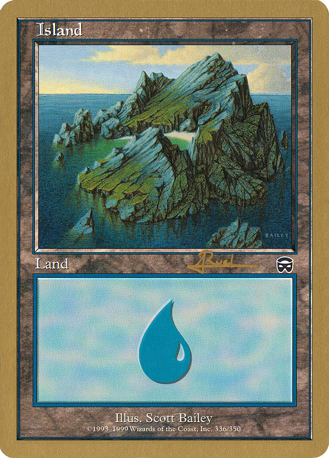 Island (ar336a) (Antoine Ruel) [World Championship Decks 2001] | Galaxy Games LLC