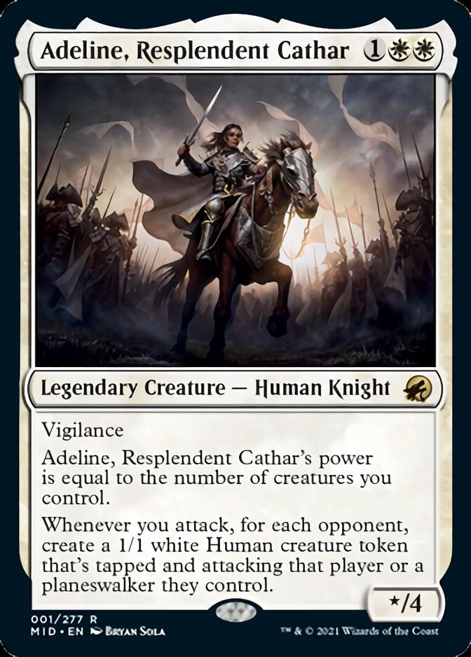 Adeline, Resplendent Cathar [Innistrad: Midnight Hunt] | Galaxy Games LLC