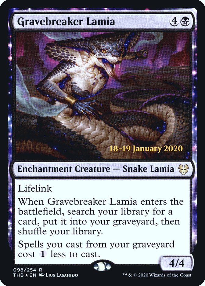 Gravebreaker Lamia [Theros Beyond Death Prerelease Promos] | Galaxy Games LLC