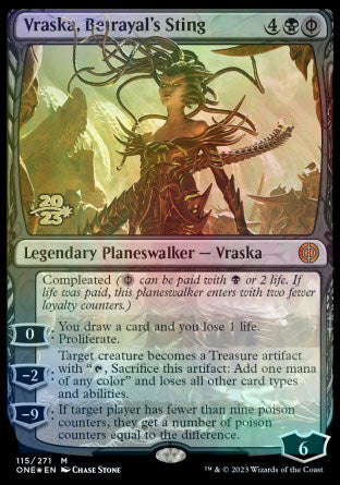 Vraska, Betrayal's Sting [Phyrexia: All Will Be One Prerelease Promos] | Galaxy Games LLC