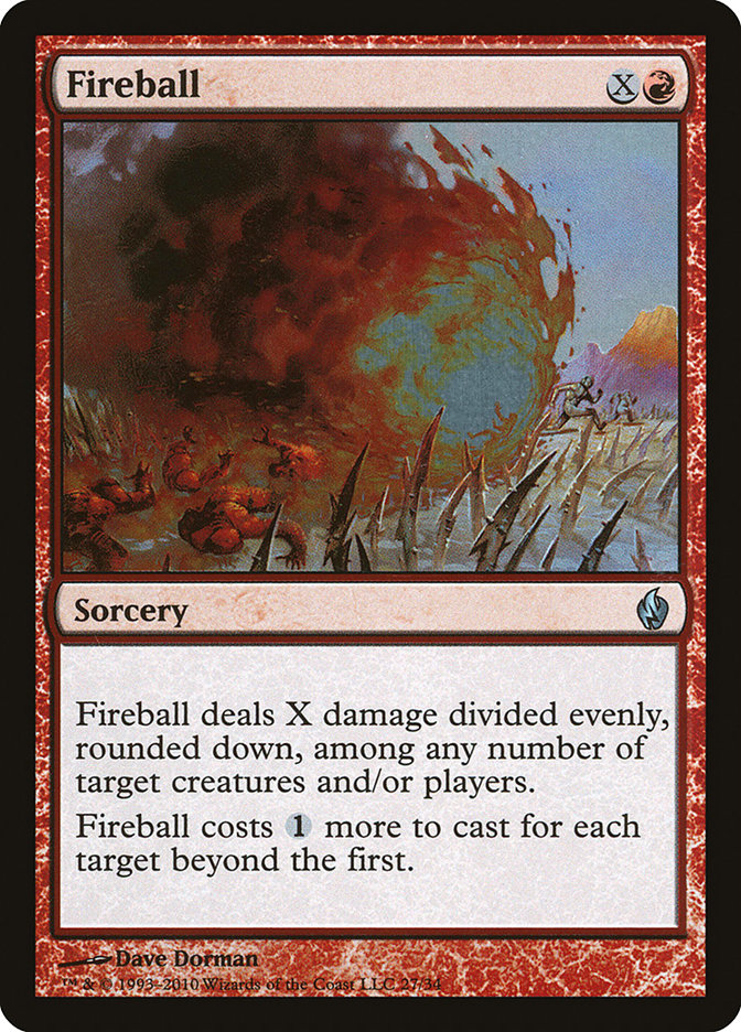 Fireball [Premium Deck Series: Fire and Lightning] | Galaxy Games LLC