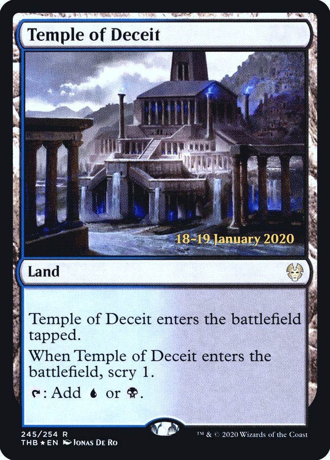 Temple of Deceit [Theros Beyond Death Prerelease Promos] | Galaxy Games LLC