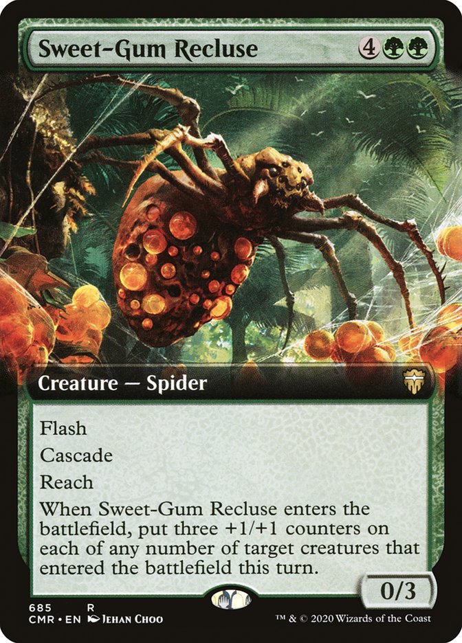 Sweet-Gum Recluse (Extended Art) [Commander Legends] | Galaxy Games LLC