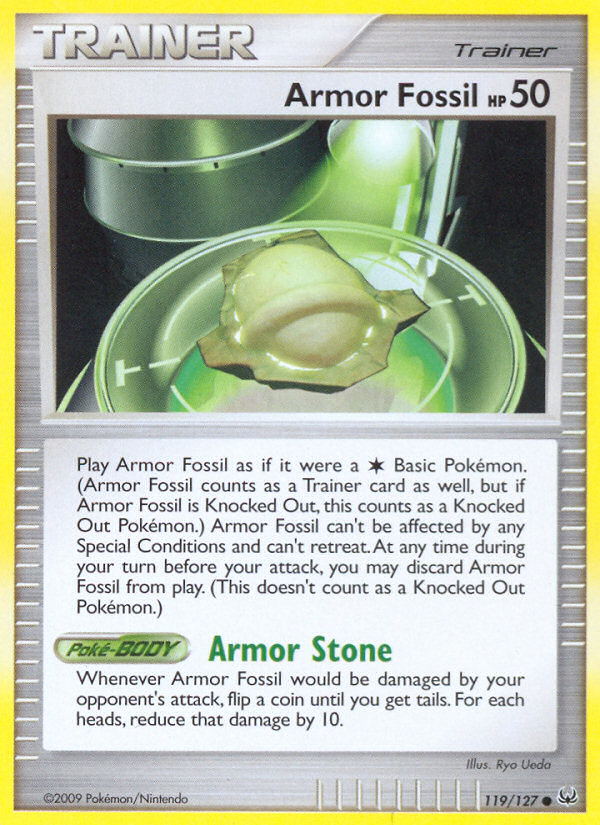 Armor Fossil (119/127) [Platinum: Base Set] | Galaxy Games LLC