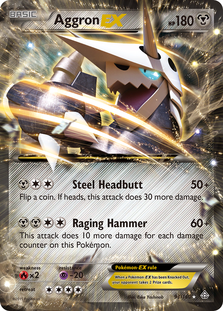 Aggron EX (93/160) [XY: Primal Clash] | Galaxy Games LLC