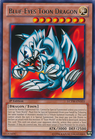 Blue-Eyes Toon Dragon [LCYW-EN103] Rare | Galaxy Games LLC