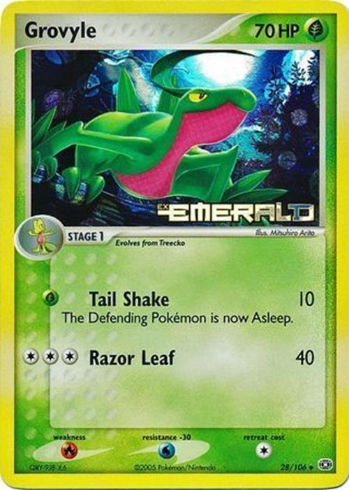 Grovyle (28/106) (Stamped) [EX: Emerald] | Galaxy Games LLC